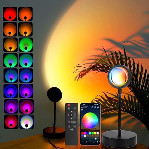 Desidiya 16‑Color LED Night Light Sunset Lamp