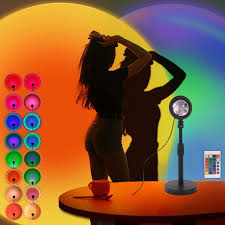 Desidiya 16‑Color LED Night Light Sunset Lamp